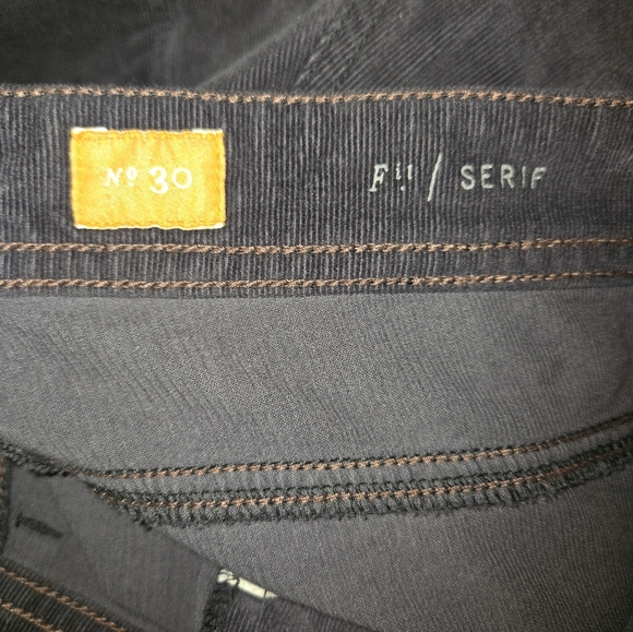 Pilcro and the Letterpress Serif Charcoal Gray Stretch Skinny Fit Cords Size 30 - Picture 11 of 14